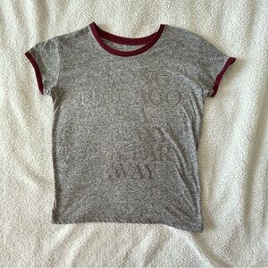 Star Wars Heathered Gray Short Sleeve Shirt size M